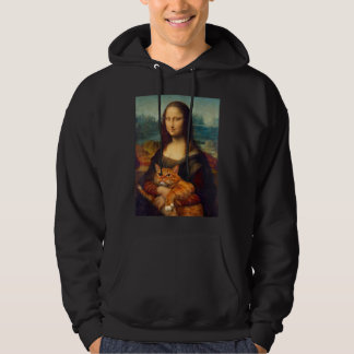 モナリザ+猫TシャツTシャツ パーカ