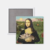 モナリザ – 2虎猫子猫 マグネット (正面/裏面)