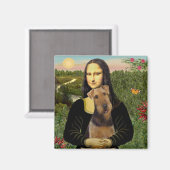 モナリザ – Airedale Terrier (#1) マグネット (正面/裏面)