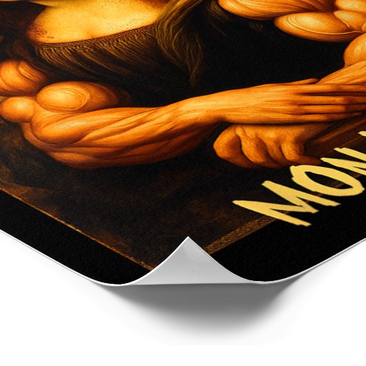 モナリフタマッスルモナリサボディビルジムアンドア ポスター (角)