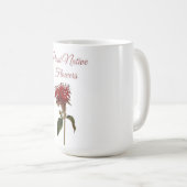 モナルダの原生植物の花 コーヒーマグカップ (正面右)