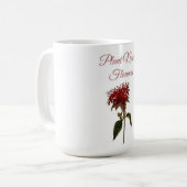 モナルダの原生植物の花 コーヒーマグカップ (正面左)