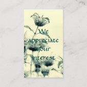 モナルダ又はビーバーム 名刺 (裏面)