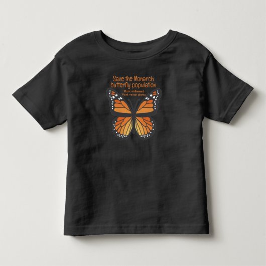 モナークバタフライの保護 トドラーTシャツ (正面)