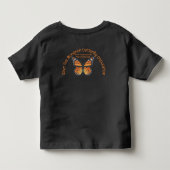 モナークバタフライの保護 トドラーTシャツ (裏面)