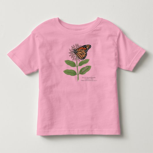 モナークバタフライの保護 トドラーTシャツ (正面)