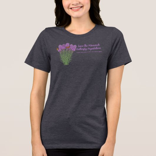 モナークバタフライの保護 トライブレンドＴシャツ (正面)