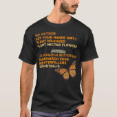 モナークバタフライを救おう Tシャツ (正面)