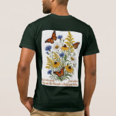 モナークバタフライを救おう Tシャツ (裏面)