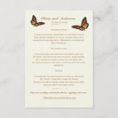 モナークバタフライ ダリア アイボリー 詳細 エンクロージャーカード (裏面)