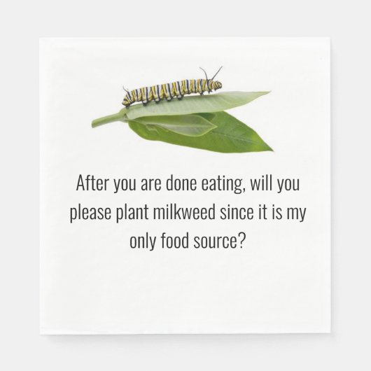 モナーク蝶のナプキン スタンダードランチョンナプキン (正面)