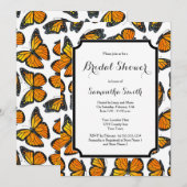 モナーク蝶の結婚前お披露目招待状 招待状 (正面/裏面)