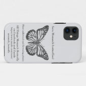 モナーク蝶 ケースメイト iPhoneケース Case-Mate iPhoneケース (裏面(横))