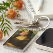 モナ吹リサのピンクバブルガム キーホルダー (正面右)