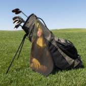 モナ吹リサのピンクバブルガム ゴルフタオル (グリーン)