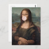 モナ吹リサのピンクバブルガム ポストカード (正面/裏面)