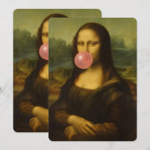 モナ吹リサのピンクバブルガム 招待状 (正面/裏面)