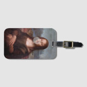 モナ吹リサの灰色バブルガム ラゲッジタグ (正面横)