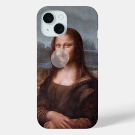 モナ吹リサの灰色バブルガム iPhone 15ケース