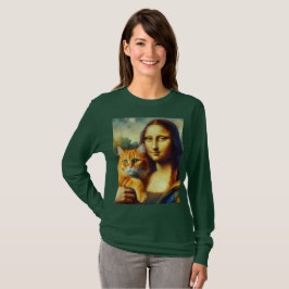 モナ絵画リサのラジョコンダ Tシャツ