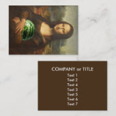 モナ「メロナ」リサ,甘いスイカが好き 名刺 (正面/裏面)