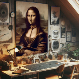 モナ・リサが縛り付けられた ポスター