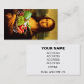 モナ・リサが野菜を大好き 名刺 (正面/裏面)