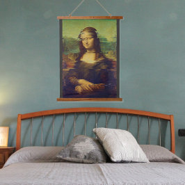 モナ・リサとグリッチ 吊り下げ型タペストリー