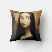 モナ・リサは、クラシックだけでなく、新しい。 クッション (裏面)