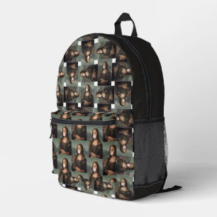 モナ・リサ吹のピンク色のバブルガム プリントバックパック