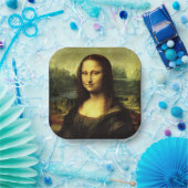 モナ・リサ絵画は、有名な ペーパープレート (パーティー)