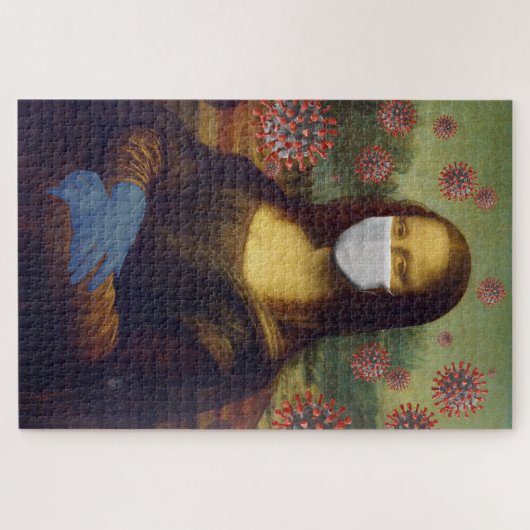 モナ・リサ遊の安全なコロのまわりにナウイルスZFBP ジグソーパズル (横)