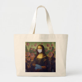 モナ・リサ遊の安全なコロのまわりにナウイルスZFBP ラージトートバッグ