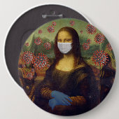 モナ・リサ遊の安全なコロのまわりにナウイルスZFBP 缶バッジ (正面&裏面)