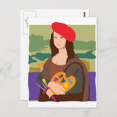 モナ・リサ アーティスト ポストカード (正面/裏面)