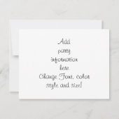 モナ・リサ サンタ ハット クリスマス 招待状 (裏面)