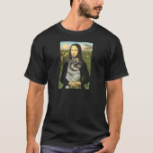 モナ – リサ – ノルウェーエルクハウンド Tシャツ (正面)