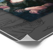 モナ・リサ、ラ・ジョコンダ。レオナルド・ダ・ヴィンチ ポスター (角)