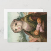 モナ・リサ・レオナルド・ダ・ヴィンチ・クリジンalsとしてのラット ポストカード (正面/裏面)