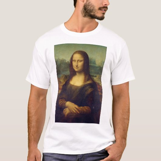 モナ・リサ、レオナルド・ダ・ヴィンチ Tシャツ (正面)
