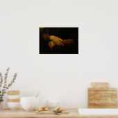 モナ・リサ、彼女の手の詳細, c.1503-06 ポスター (キッチン)