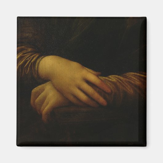 モナ・リサ、彼女の手の詳細, c.1503-06 マグネット (正面)
