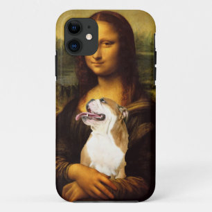 モナ・リザおよび彼女のBull犬のiphoneの場合 iPhone 11 ケース