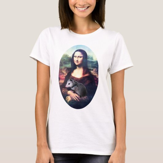 モナ・リザのふくろねずみ Tシャツ (正面)