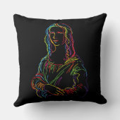 モナ・リザのアブストラクト クッション (裏面)