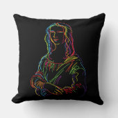 モナ・リザのアブストラクト クッション (正面)