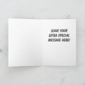 モナ・リザのクリスマスのスマイルの反クリスマスカード シーズンカード (内部)