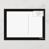 モナ・リザのユーモア顔 ポストカード (裏面)