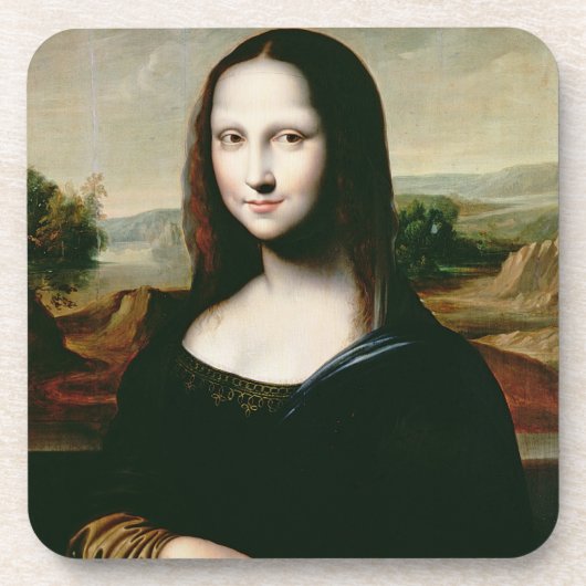 モナ・リザのレオナルドda Vin著絵画のコピー コースター (正面)