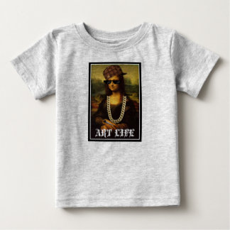 モナ・リザの刺客の生命芸術の生命 ベビーTシャツ